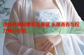 张铁林揭秘萝莉岛黑幕 永葆青春与权力核心功能