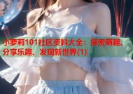 小萝莉101社区资料大全：探索萌趣、分享乐趣、发现新世界(1)