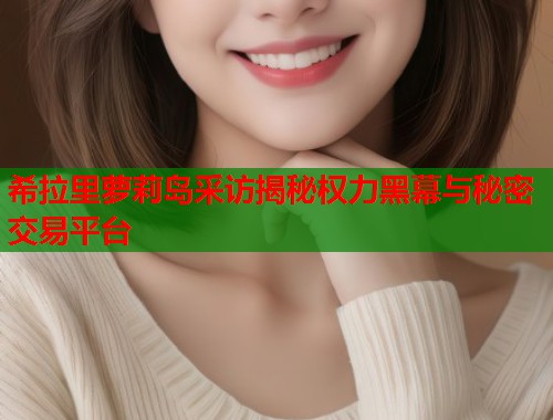 希拉里萝莉岛采访揭秘权力黑幕与秘密交易平台  第1张
